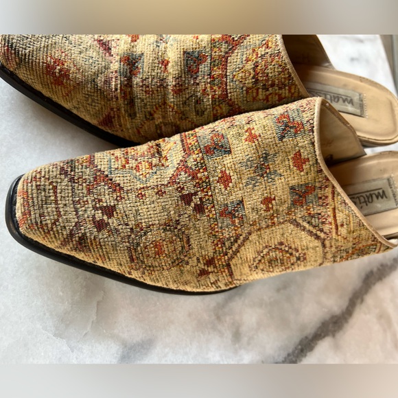 Vintage Matisse tapestry slip on mules (clogs) 8 - Picture 5 of 9